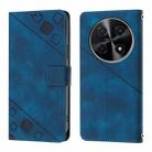 For Huawei Nova 12i Global Skin Feel Embossed Leather Phone Case(Blue) - 2