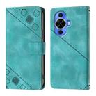 For Huawei Nova 12s Global Skin Feel Embossed Leather Phone Case(Green) - 2