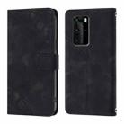 For Huawei P40 Pro Skin Feel Embossed Leather Phone Case(Black) - 2