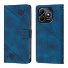 For Huawei Enjoy 80s 4G Skin Feel Embossed Leather Phone Case(Blue) - 3