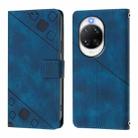 For Huawei nova 14 Pro 5G Skin Feel Embossed Leather Phone Case(Blue) - 3