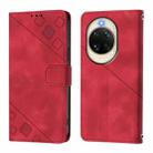For Huawei nova 14 5G Skin Feel Embossed Leather Phone Case(Red) - 3