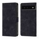 For Google Pixel 6 Skin-feel Embossed Leather Phone Case(Black) - 2