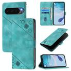 For Google Pixel 10 Pro XL 5G Global Skin-feel Embossed Leather Phone Case(Green) - 1