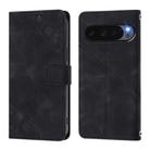 For Google Pixel 10 Pro XL 5G Global Skin-feel Embossed Leather Phone Case(Black) - 2