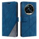 For Realme 13 Pro / 13 Pro+ Skin Feel Splicing Leather Phone Case(Blue) - 2