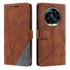 For Realme 13 Pro / 13 Pro+ Skin Feel Splicing Leather Phone Case(Brown) - 2