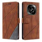 For Realme V60 5G Skin Feel Splicing Leather Phone Case(Brown) - 2