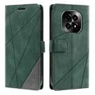 For Realme V60 5G Skin Feel Splicing Leather Phone Case(Green) - 2