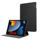For iPad 10.2 2021 / 10.5 2019 Simple Crazy Horse Leather Tablet Case(Black) - 1