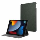For iPad 9.7 2018 / 2017 / Air Simple Crazy Horse Leather Tablet Case(Green) - 1