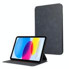 For iPad 10th Gen 10.9 2022 Simple Crazy Horse Leather Tablet Case(Blue) - 1