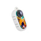 For Insta360 GO 3 Sunnylife Cooling Silicone Case Stickers Skin Wrap Lens Cover with Neck Strap(White) - 1