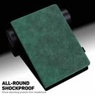 For Xiaomi Redmi Pad SE 8.7 Peacock Embossed Pattern Leather Tablet Case(Green) - 2