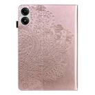 For Xiaomi Redmi Pad Pro 12.1 Peacock Embossed Pattern Leather Tablet Case(Rose Gold) - 3