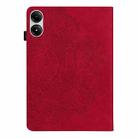 For Xiaomi Redmi Pad Pro 12.1 Peacock Embossed Pattern Leather Tablet Case(Red) - 3