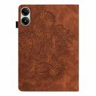 For Xiaomi Redmi Pad Pro 12.1 Peacock Embossed Pattern Leather Tablet Case(Brown) - 3