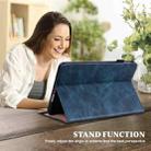 For Xiaomi Redmi Pad SE Solid Color Stripe Embossed Leather Tablet Case(Blue) - 7