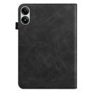 For Xiaomi Redmi Pad Pro 12.1 Solid Color Stripe Embossed Leather Tablet Case(Black) - 3