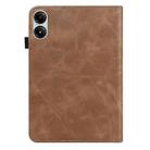 For Xiaomi Redmi Pad Pro 12.1 Solid Color Stripe Embossed Leather Tablet Case(Brown) - 2