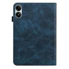 For Xiaomi Poco Pad 12.1 Solid Color Stripe Embossed Leather Tablet Case(Blue) - 3