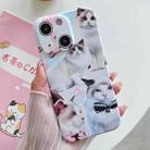 For iPhone 15 PC Phone Case(White Cat) - 1