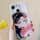 For iPhone 15 PC Phone Case(Holding Roses) - 1