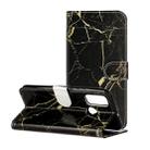 For Huawei P smart 2020 Colored Drawing Marble Pattern Horizontal Flip PU Leather Case with Holder & Card Slots & Wallet(Black Gold Marble) - 1