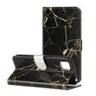 For Huawei Y5p Colored Drawing Marble Pattern Horizontal Flip PU Leather Case with Holder & Card Slots & Wallet(Black Gold Marble) - 1