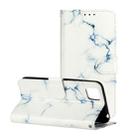 For Huawei Y5p Colored Drawing Marble Pattern Horizontal Flip PU Leather Case with Holder & Card Slots & Wallet(White Marble) - 1