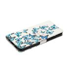For Huawei Y6p Colored Drawing Marble Pattern Horizontal Flip PU Leather Case with Holder & Card Slots & Wallet(Blue Butterfly) - 5