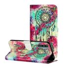 For Huawei Y8p / Enjoy 10s Colored Drawing Marble Pattern Horizontal Flip PU Leather Case with Holder & Card Slots & Wallet(Butterfly Wind Chimes) - 1