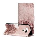For LG K51 Colored Drawing Marble Pattern Horizontal Flip PU Leather Case with Holder & Card Slots & Wallet(Rose Gold) - 1