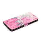 For LG K51 Colored Drawing Marble Pattern Horizontal Flip PU Leather Case with Holder & Card Slots & Wallet(Pink Sea Water) - 5