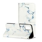 For Samsung Galaxy A31 Colored Drawing Marble Pattern Horizontal Flip PU Leather Case with Holder & Card Slots & Wallet(White Marble) - 1