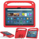 For Amazon Kindle Fire Max 11 Handle EVA Shockproof Tablet Case with Holder(Red) - 1