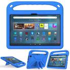 For Amazon Kindle Fire Max 11 Handle EVA Shockproof Tablet Case with Holder(Blue) - 1