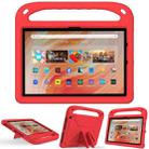 For Amazon Kindle Fire HD 10 2023 Handle EVA Shockproof Tablet Case with Holder(Red) - 1