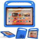 For Amazon Kindle Fire HD 10 2023 Handle EVA Shockproof Tablet Case with Holder(Blue) - 1