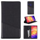 For Xiaomi Redmi Note 7 MUXMA MX109 Horizontal Flip Leather Case with Holder & Card Slot & Wallet(Black) - 1