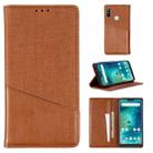 For Xiaomi Redmi 6 Pro MUXMA MX109 Horizontal Flip Leather Case with Holder & Card Slot & Wallet(Brown) - 1