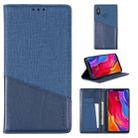 For Xiaomi Mi 8 MUXMA MX109 Horizontal Flip Leather Case with Holder & Card Slot & Wallet(Blue) - 1
