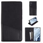 For Xiaomi Mi Note 10 / Mi Note 10 Pro MUXMA MX109 Horizontal Flip Leather Case with Holder & Card Slot & Wallet(Black) - 1