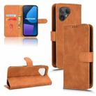 For Fairphone 5 Skin Feel Magnetic Flip Leather Phone Case(Brown) - 1