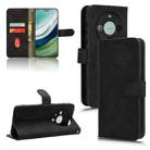 For Huawei Mate 60 Pro 5G Skin Feel Magnetic Flip Leather Phone Case(Black) - 1