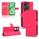 For Huawei nova 11 SE Skin Feel Magnetic Flip Leather Phone Case(Rose Red) - 1