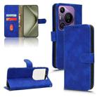 For Huawei Pura 70 Pro Skin Feel Magnetic Flip Leather Phone Case(Blue) - 1