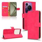 For Huawei Pura 70 Pro Skin Feel Magnetic Flip Leather Phone Case(Rose Red) - 1