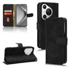 For Huawei Pura 70 Skin Feel Magnetic Flip Leather Phone Case(Black) - 1