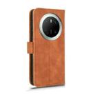 For Huawei Mate 70 Skin Feel Magnetic Flip Leather Phone Case(Brown) - 3